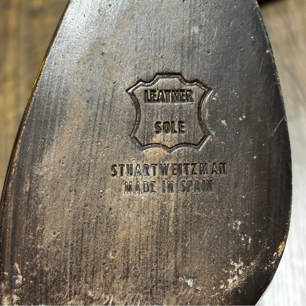 Stuart Weitzman Tortoise Shell Patten Leather Hee… - image 6